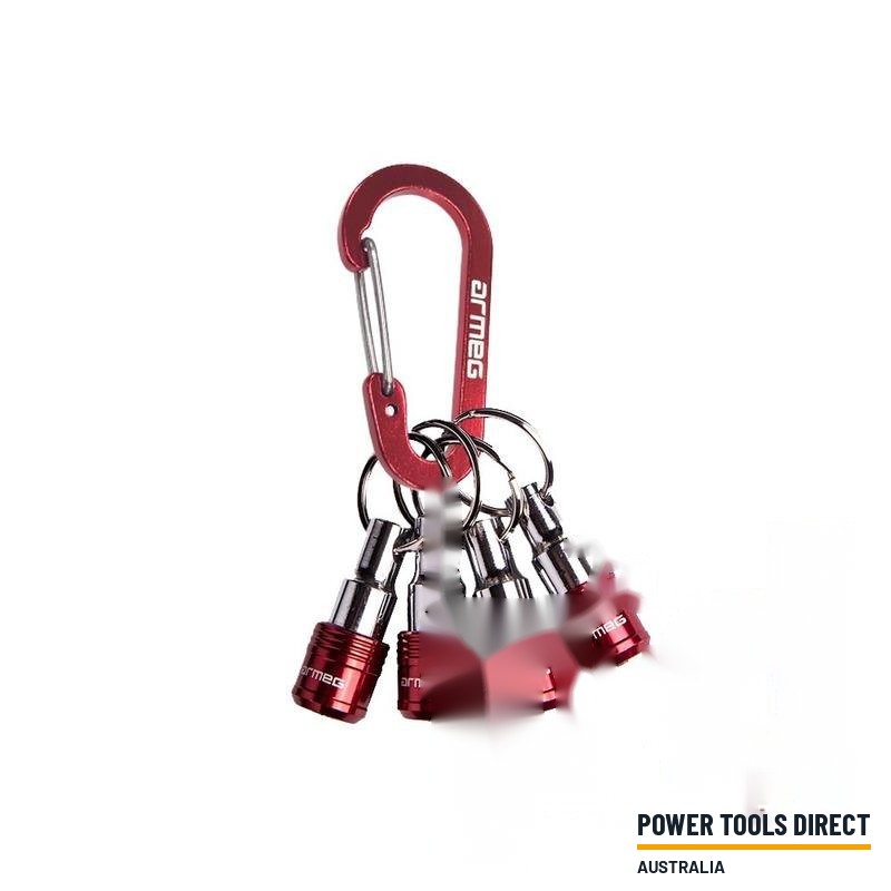 Armeg TIMBLBH4PK 4pc Bit Holder & Belt Carabiner for Screwdriver Bits