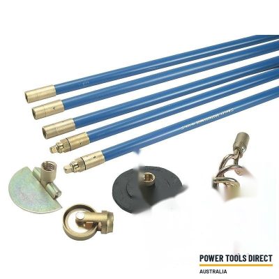 Bailey 1324 Lockfast 3/4in Drain Rod Set 4 Tools