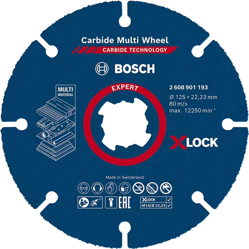 Bosch 2608901193 125mm Expert Carbide Multi Wheel Cutting Disc