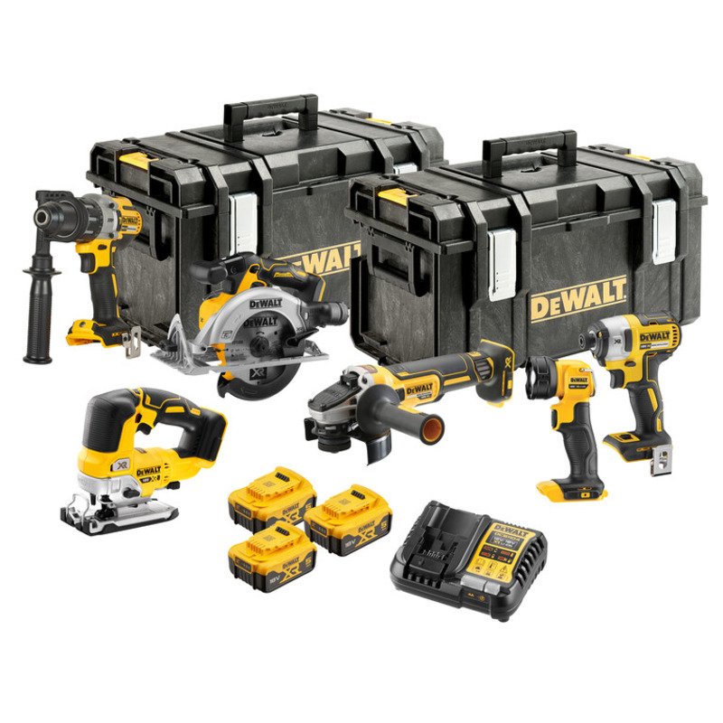 Dewalt DCK664P3 18v XR 6pc Brushless Powertool Kit – 3 x 5.0ah Batteries