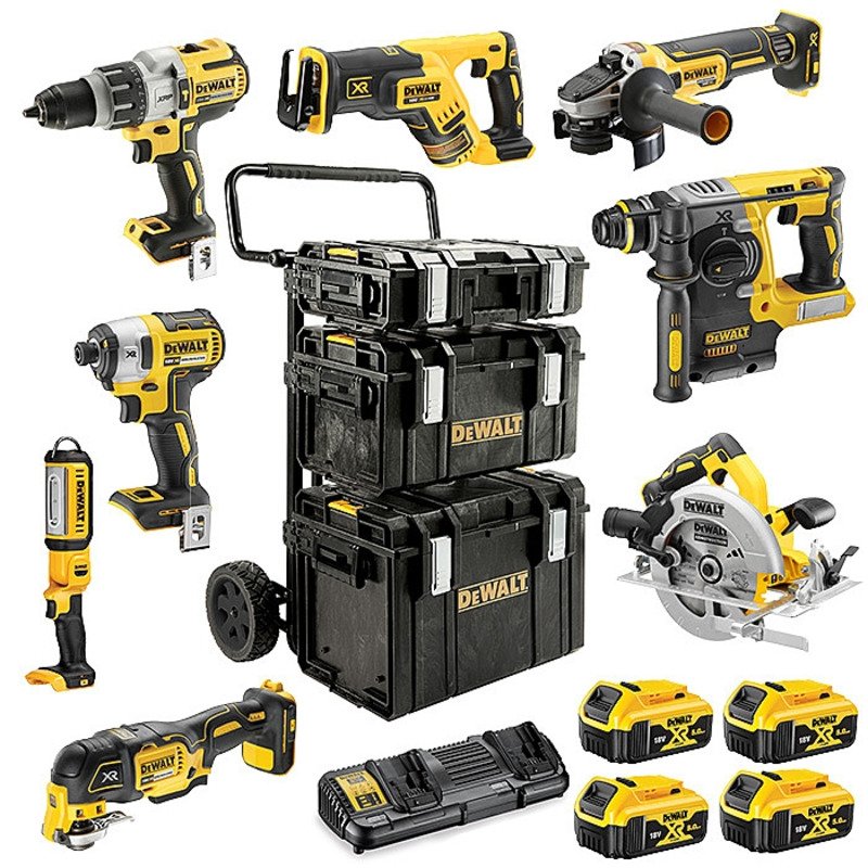 Dewalt DCK853P4 18V 8 Piece Brushless Powertool Kit (4 x 5.0Ah)