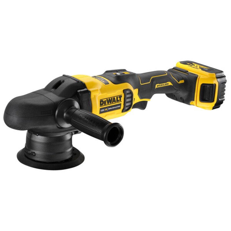 DeWalt DCM848P2 18V XR 125mm Dual Action Polisher Kit C/W 2 x 5ah Batteries