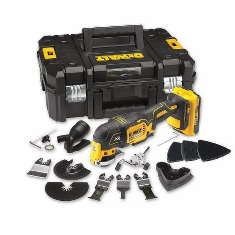 DeWalt DCS355M1 18V XR Brushless Multi-Tool Accessory Kit (1 x 4.0Ah Battery and Case)