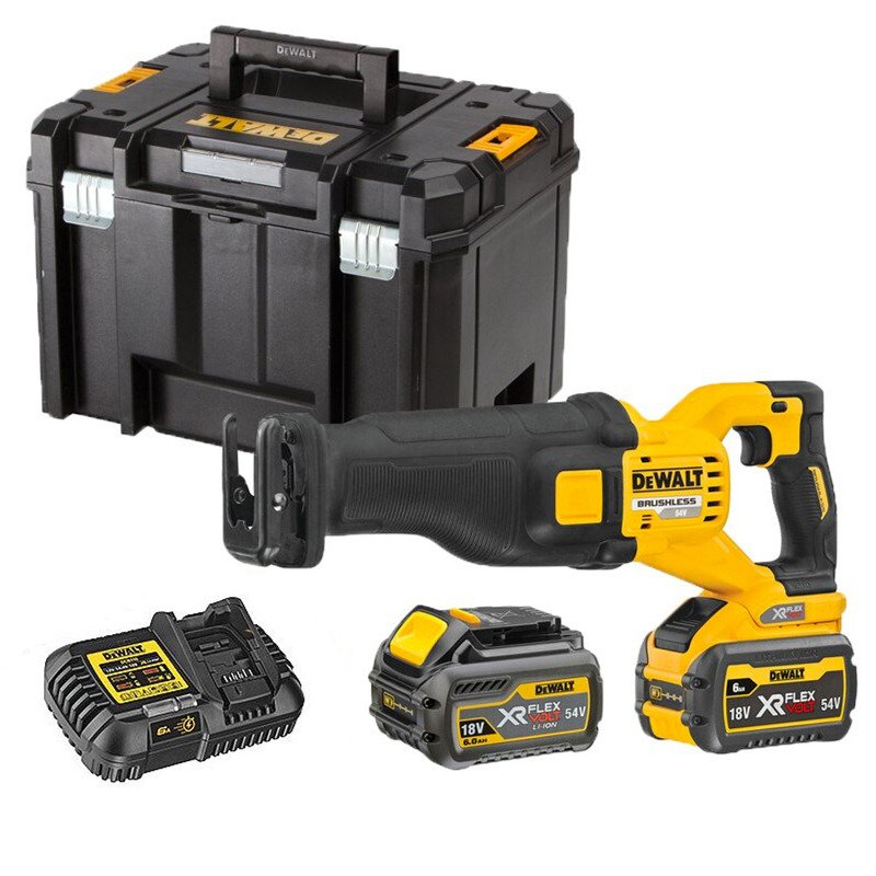 DeWalt DCS389T2 54V FlexVolt Reciprocating Saw Kit 2 x 6.0Ah