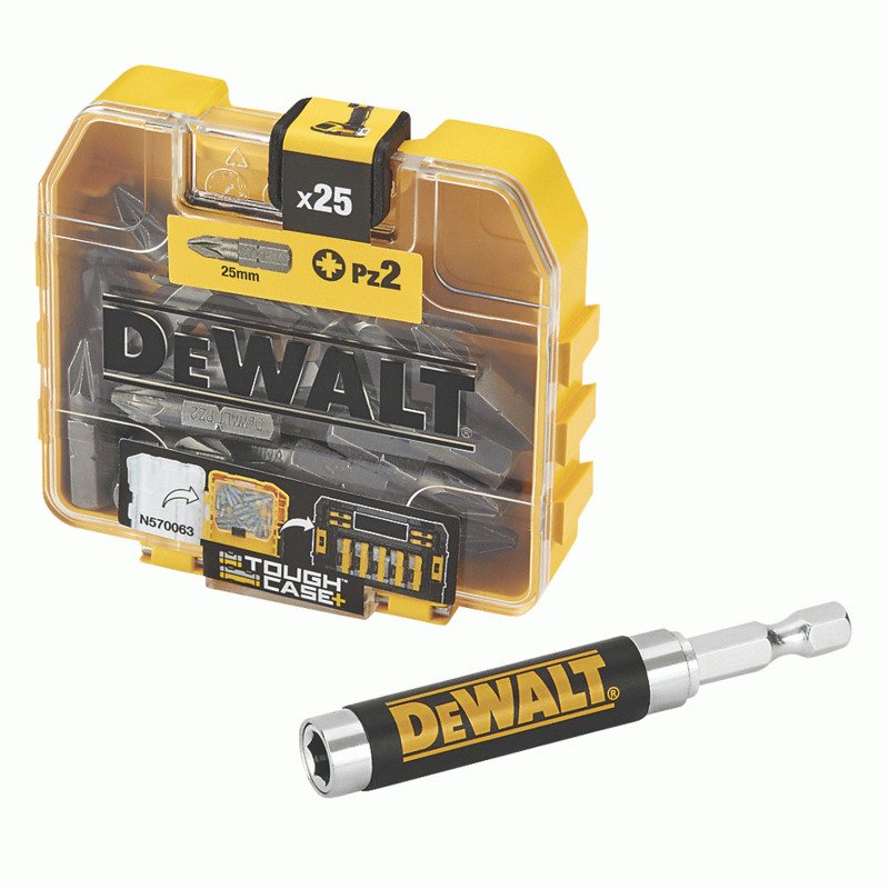 DeWalt DT71560 25 Piece PZ2 Screwdriver Bits & Holder