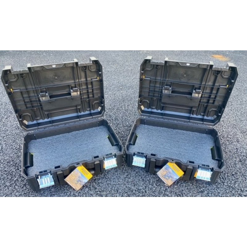 DeWalt DWST1-70703 T-Stak II Case Twin Pack Complete With 50mm Shadow Foam (One per box)