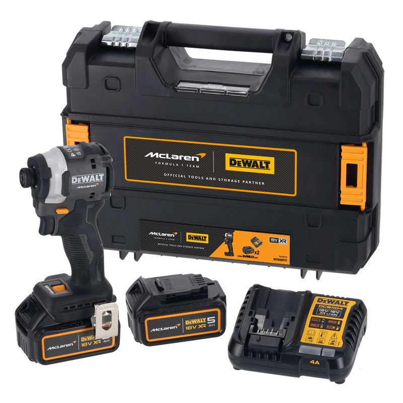 Dewalt x Mclaren DCF85MP2T 18v Impact Driver Kit – 2 5.0ah Batteries