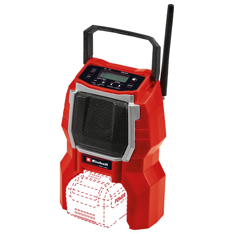 Einhell 3408017 TC-RA 18 BT 18v Bluetooth Radio Naked