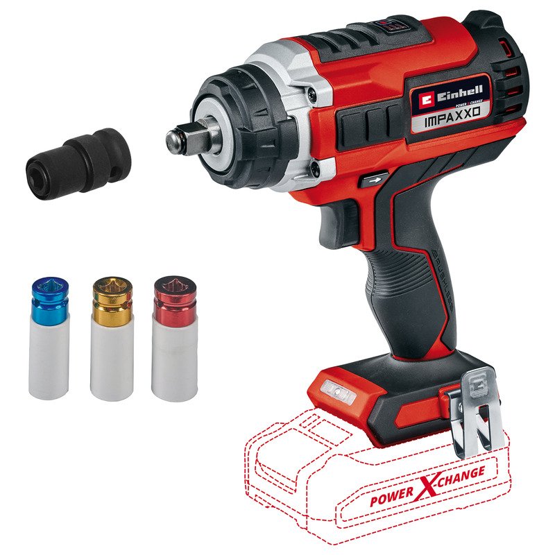 Einhell 4510070 Impaxxo 18/400 18v 400Nm Brushless Impact Wrench Naked