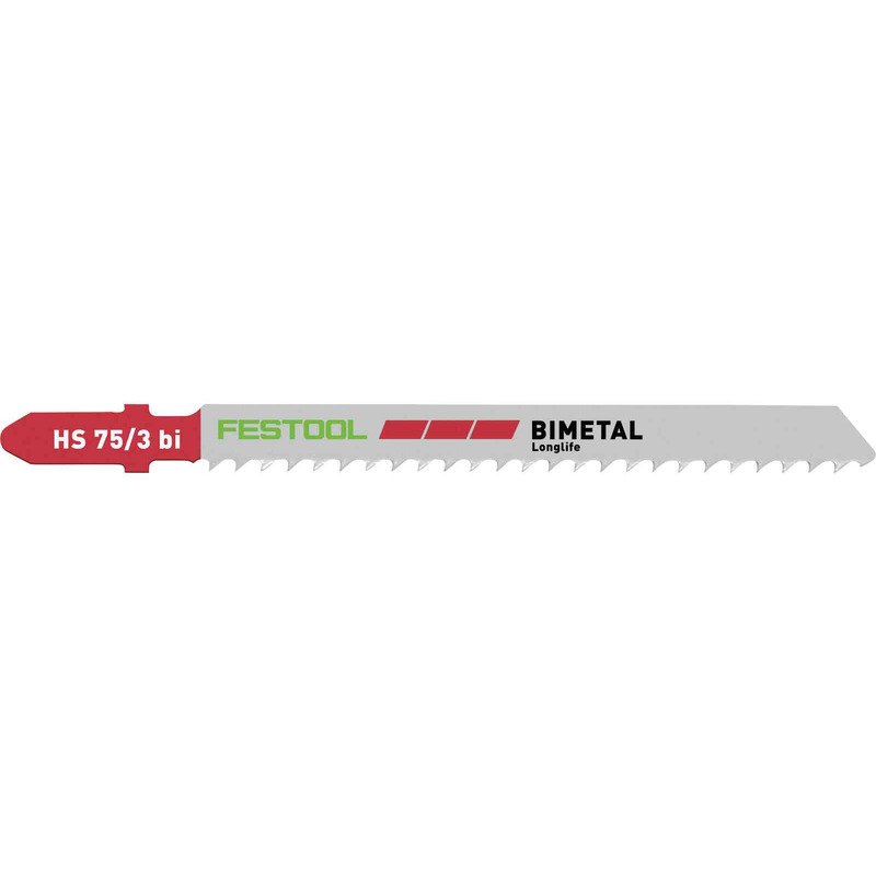 Festool 204336 Jigsaw Blades – Pack of 5 – Plastics Solid Material HS 75/3 BI/5