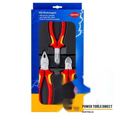 Knipex 002012 3pc Electro VDE Pliers Set