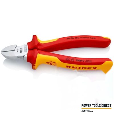 Knipex 7006160 160mm VDE Certified Diagonal Cutters