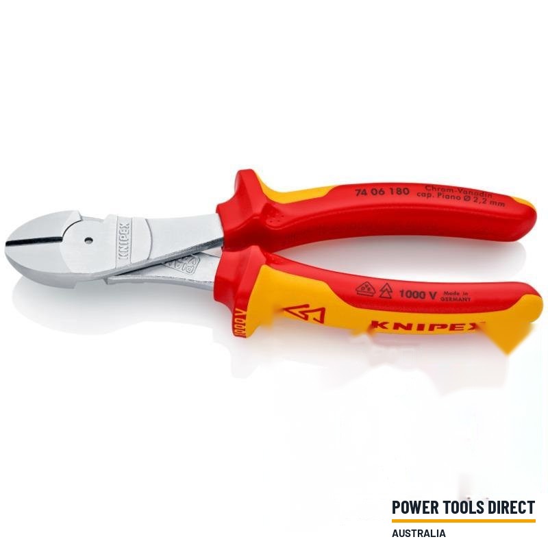 Knipex 7406180 180mm VDE High Leverage Diagonal Cutter