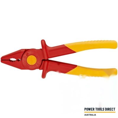 Knipex 986201 180mm Plastic Flat Nose Insulated Pliers