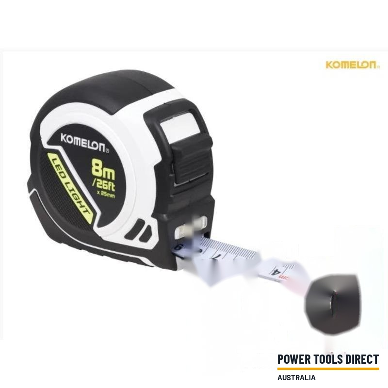 Komelon PLD85ME LED Light Tape Measure 8m/26FT