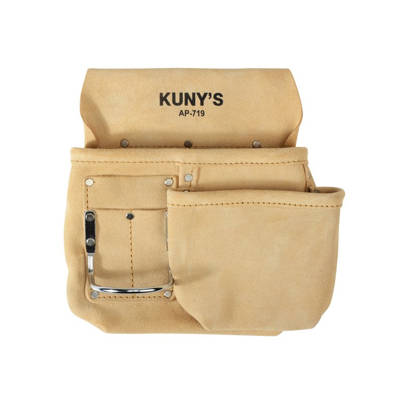 Kunys AP-719 Leather Journeyman Split Grain Half Apron