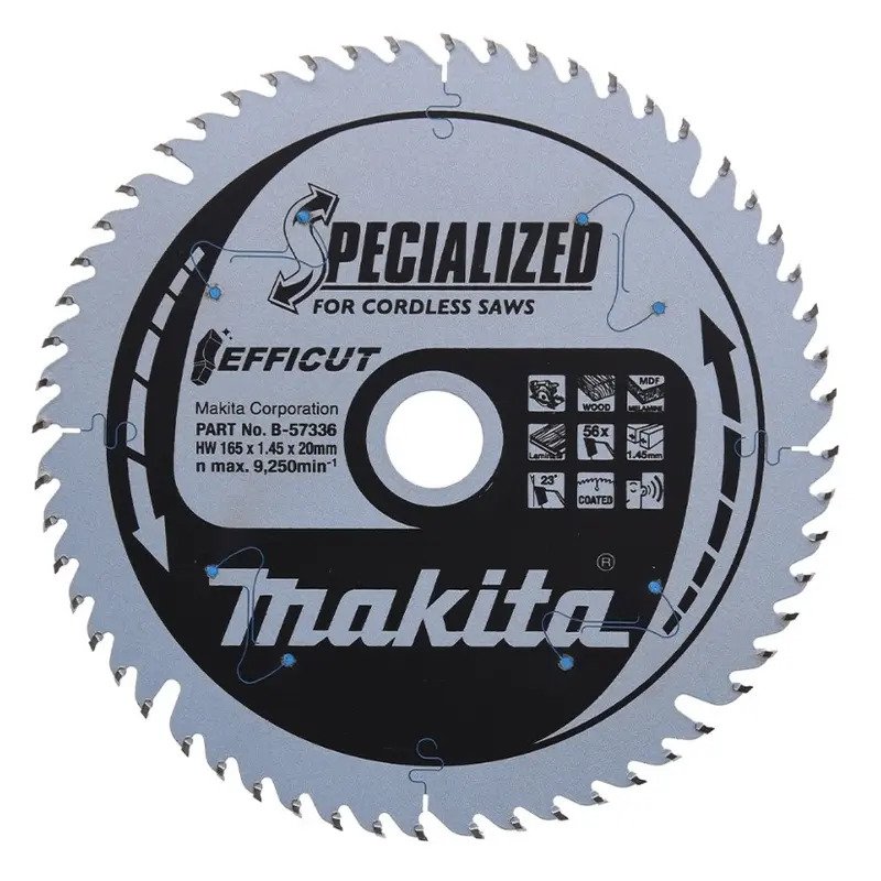 Makita B-57336 56T Efficut Circular Saw Blade 165mm x 20mm