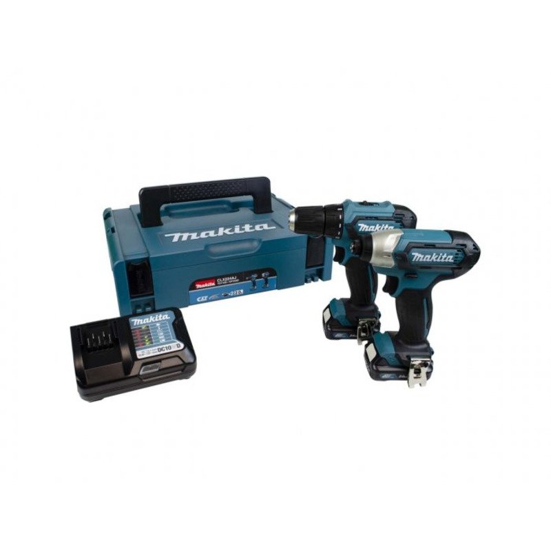 Makita CLX224AJ 12v MAX CXT Combi Kit – Drill Driver / Impact Driver 2 x 2ah Batteries