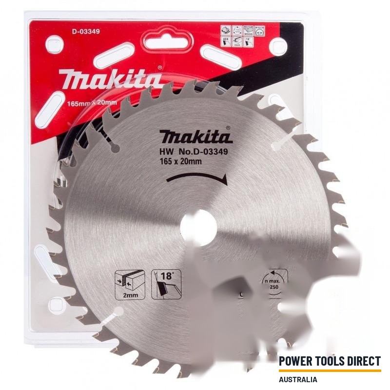 Makita D-03349 Circular Saw Blade 165 X 20 40 Teeth – Suits DSS611 DSS610 DHS680