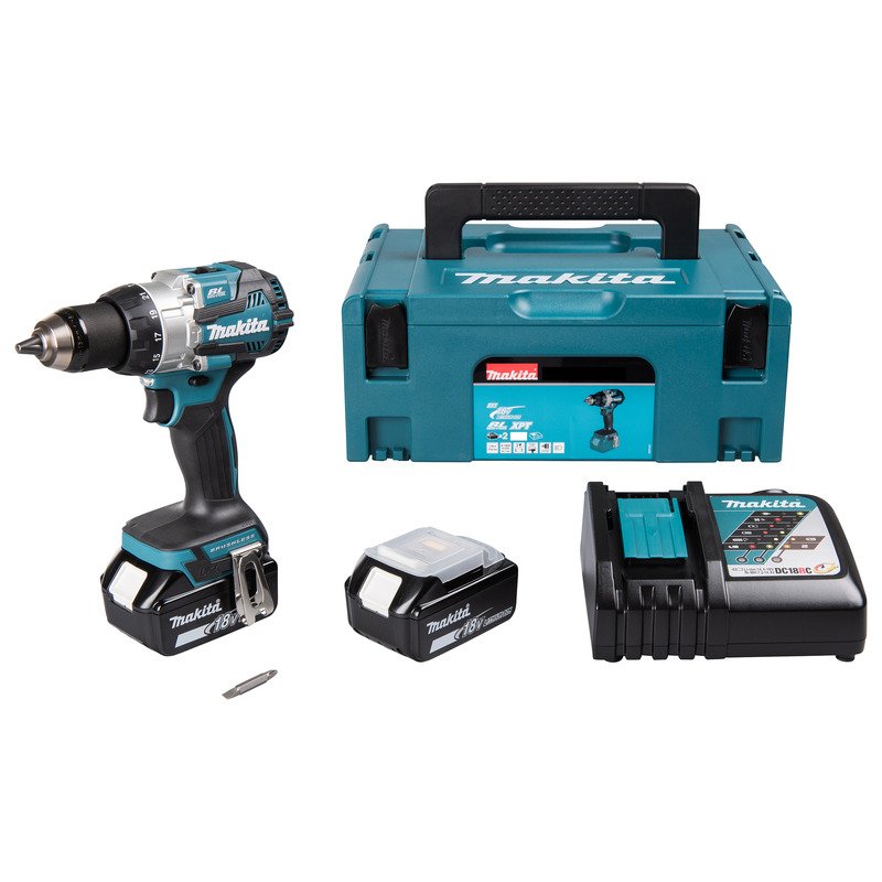 Makita DHP489RTJ 18v Brushless 2-Speed Combi Drill Kit – 2 x 5.0ah Batteries