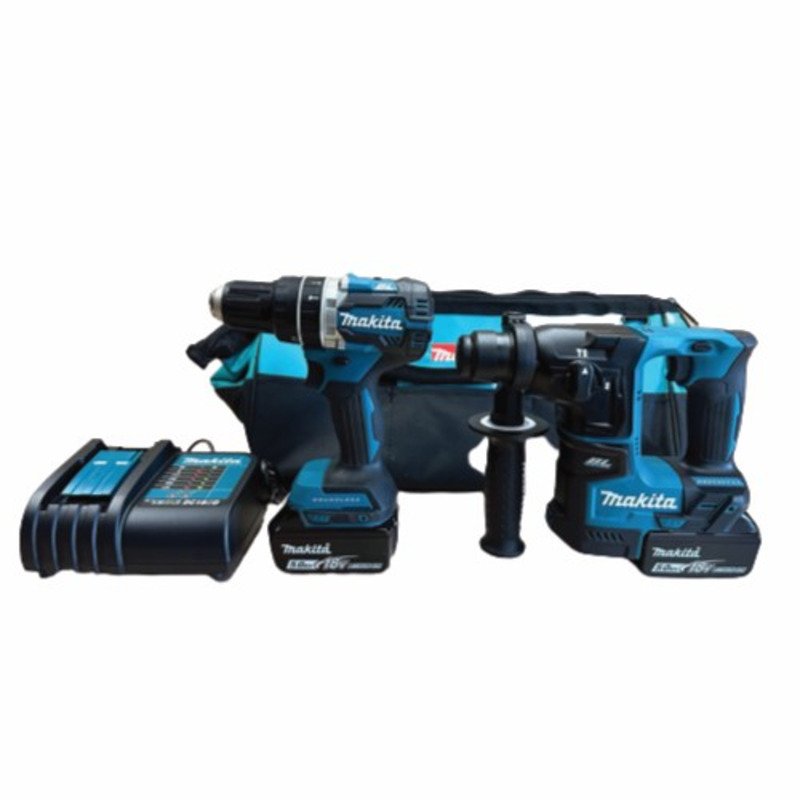 Makita DLX2278TX1 18v Brushless Combi and SDS Twin Kit – 2x 5ah Batteries