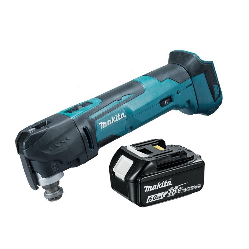 Makita DTM51Z 18V LXT Keyless Blade Change Multi-Tool (Body Only) & BL1860 6.0Ah Battery