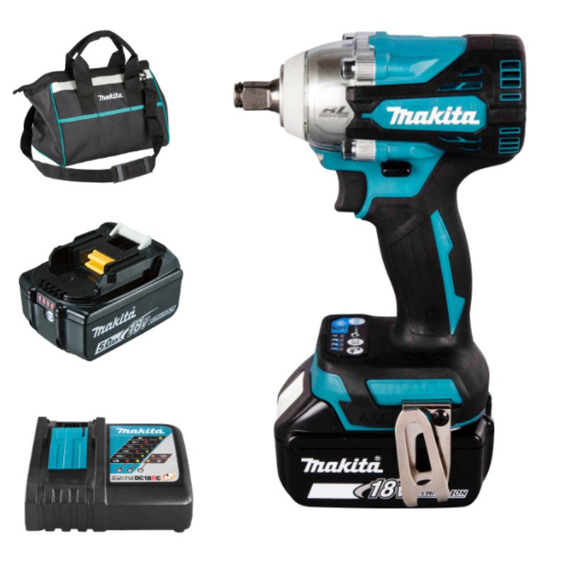Makita DTW300TX2 18v LXT Brushless 1/2″ Impact Wrench Kit