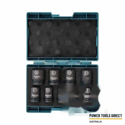 Makita E-16564 1/2″ Square Drive Black Impact Socket Set 9 Piece
