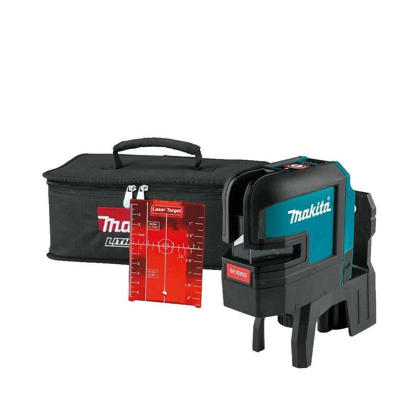 Makita SK106DZ 12v Max Red 4 Point Cross Line Laser CXT Self Levelling