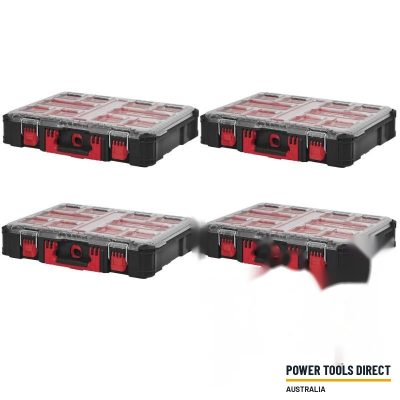 Milwaukee 4 X 4932464082 Packout Organiser Case – Pack of 4