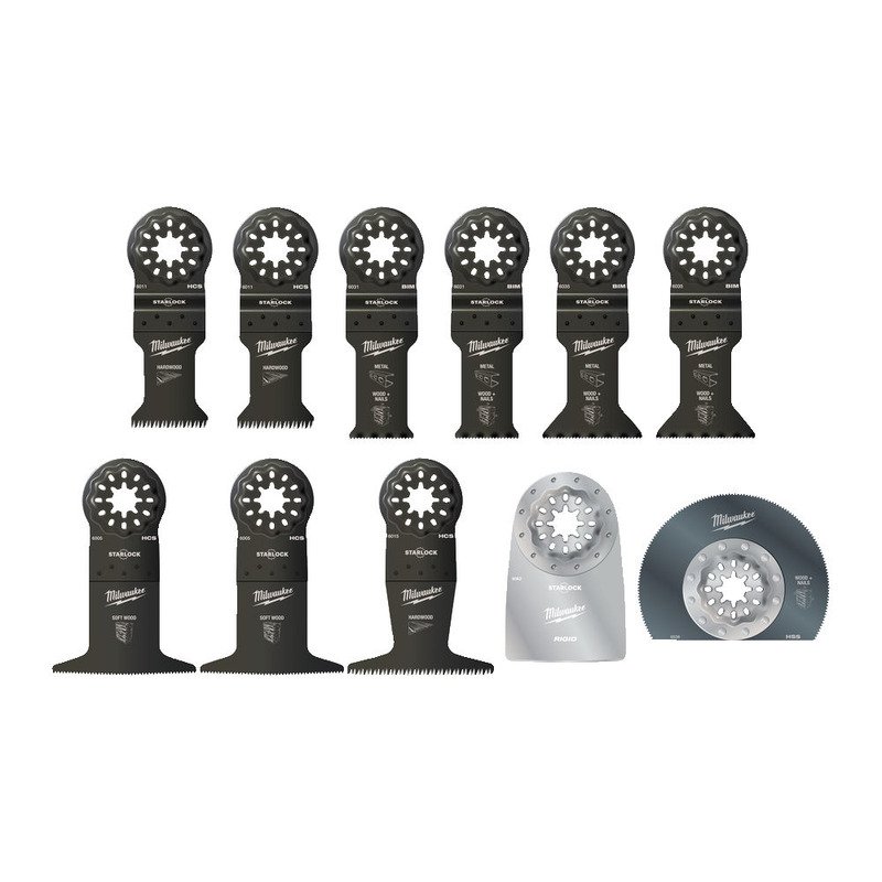 Milwaukee 48906090 11pc General Purpose Multi Tool Blade Set