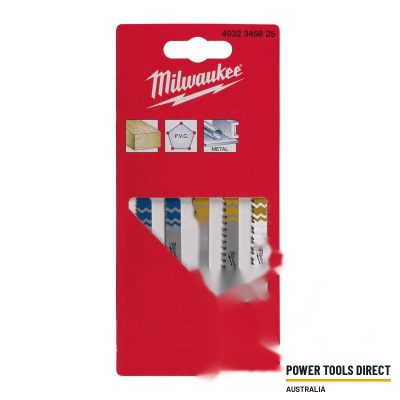 Milwaukee 4932345825 5pc Wood and Metal Jigsaw Blades
