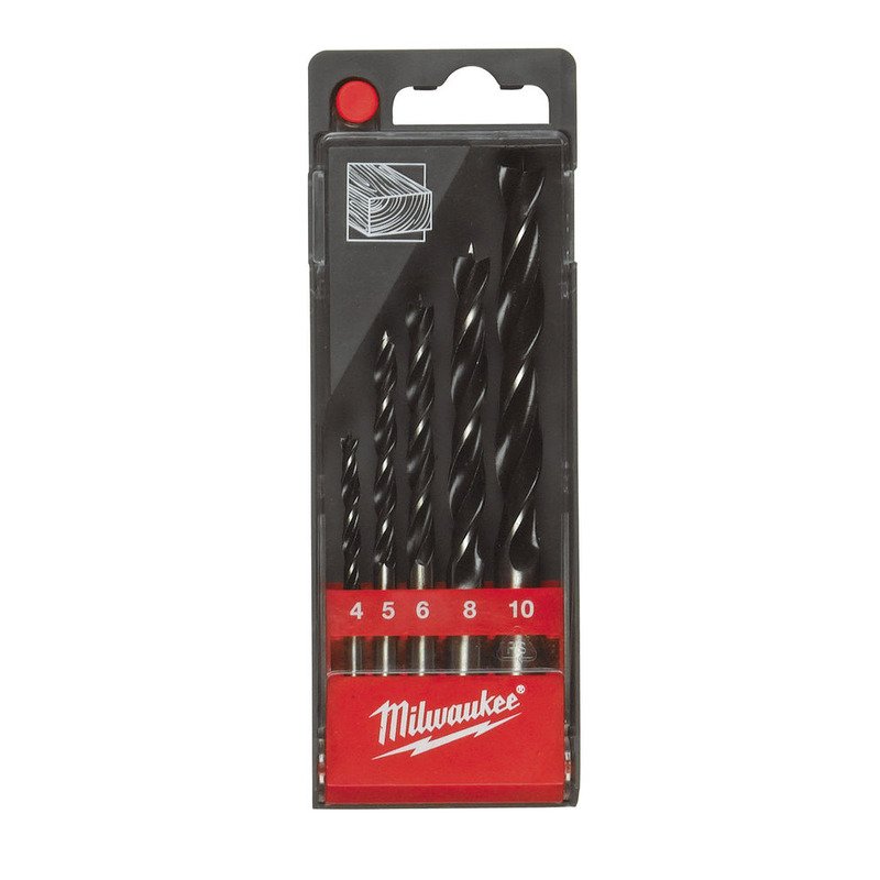 Milwaukee 4932352465 5pc Brad Point Drill Bits
