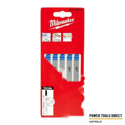 Milwaukee 4932399307 T318A Metal Jigsaw Blades – Pack of 5