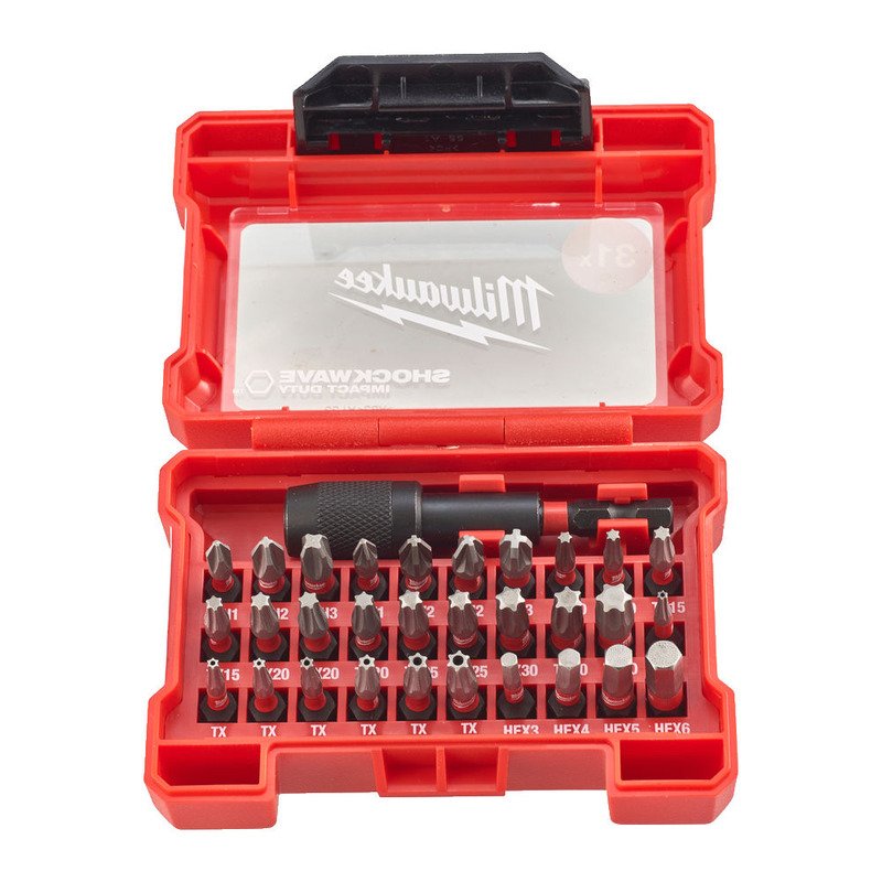 Milwaukee 4932472060 31pc Shockwave Impact Duty Screwdriving Bit Set