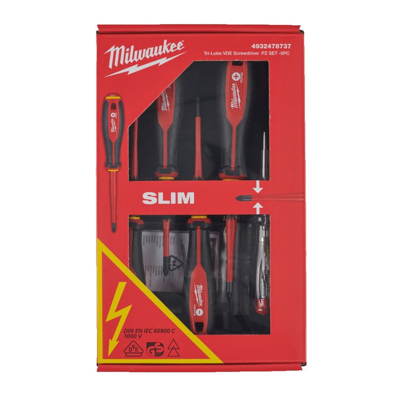 Milwaukee 4932478737 5 Piece Tri-Lobe Screwdriver Set