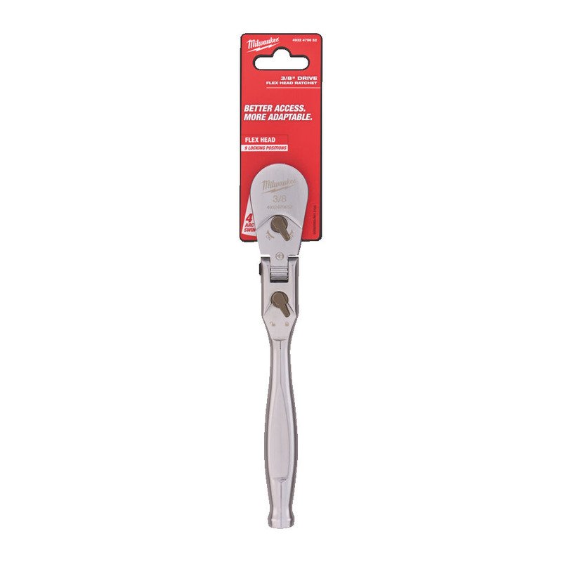 Milwaukee 4932479652 3/8″ Drive Flex Head Ratchet