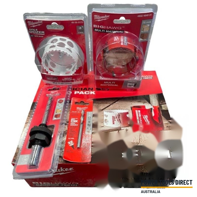 Milwaukee 4932479803 Electrician Holesaw & Arbor Combo Set