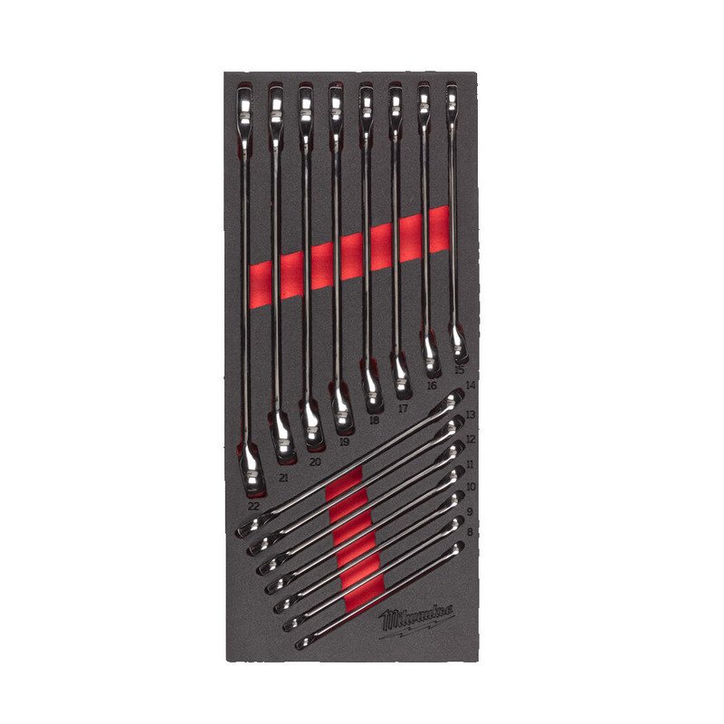 Milwaukee 4932479827 Max Bite Combination Spanner Set Foam Insert