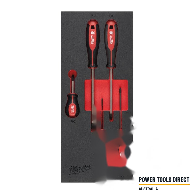 Milwaukee 4932492393 Tri-Lobe Screwdriver Set Foam Insert
