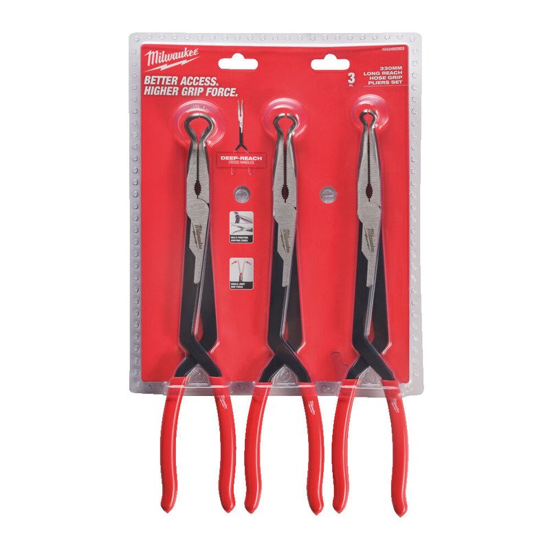 Milwaukee 4932492503 Hose Grip Plier Set – 3pc