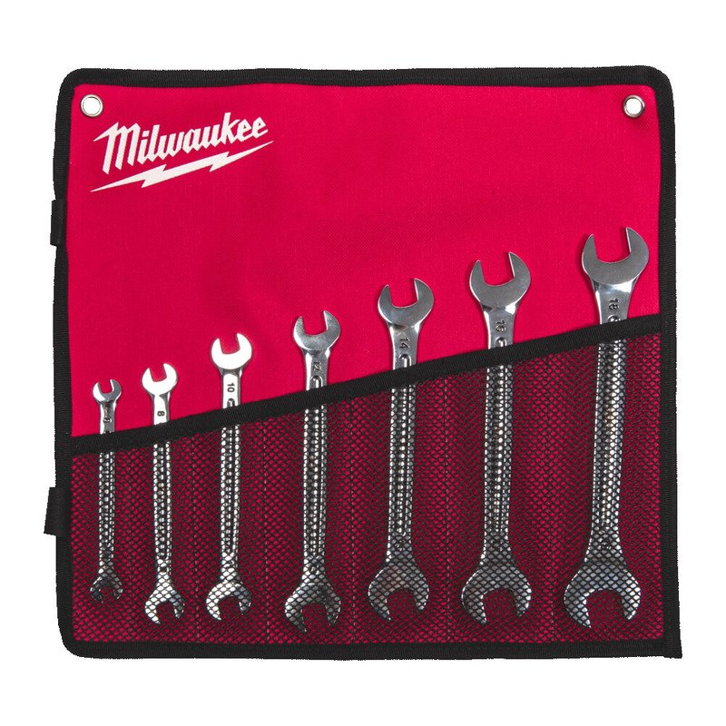 Milwaukee 4932492713 7pc Double Open Spanner Set