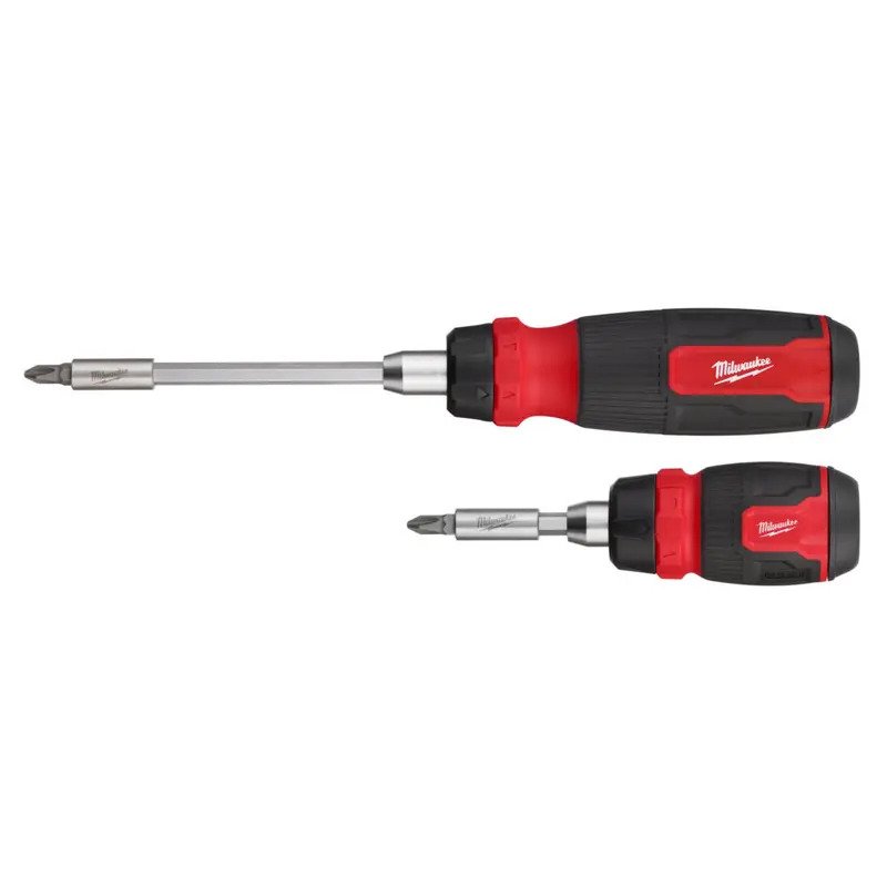 Milwaukee 4932492811 Ratcheting & Compact Ratcheting Multi-Bit Screwdriver Kit 2 Piece