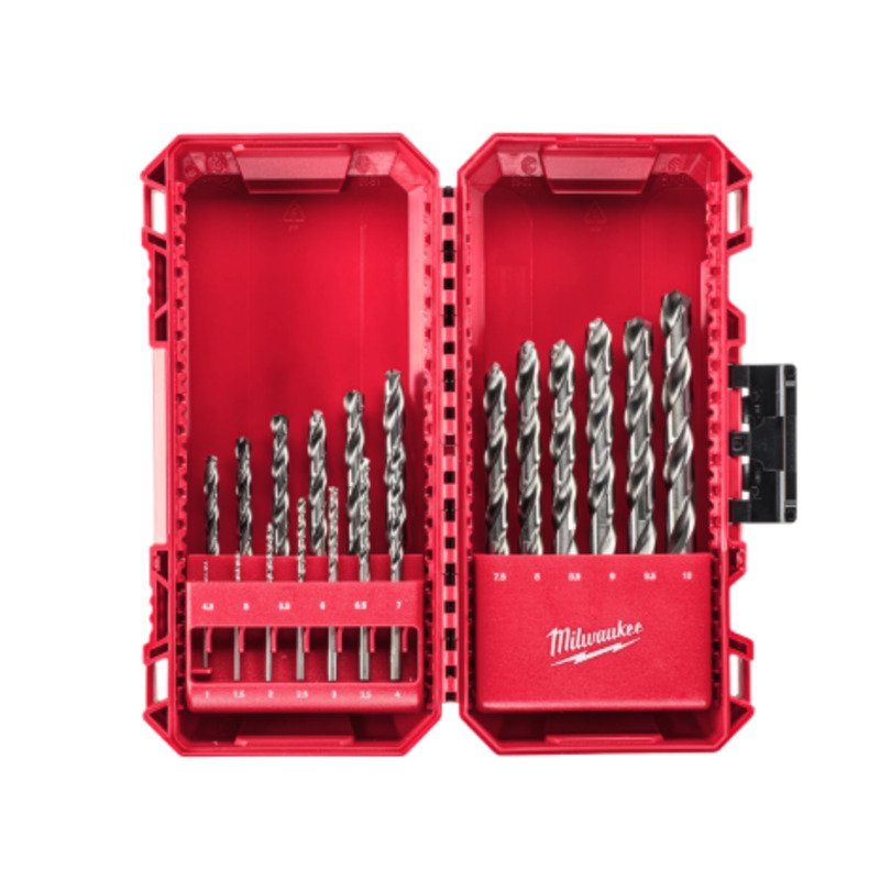 Milwaukee 4932493869 19 Piece Thunderweb HSS-G Metal Drill Bit Set (1mm – 10mm)
