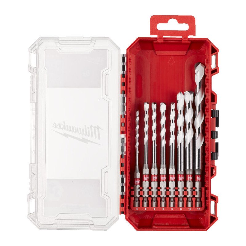 Milwaukee 4932493871 8pc Multi Material Gen 2 Drill Bit Set