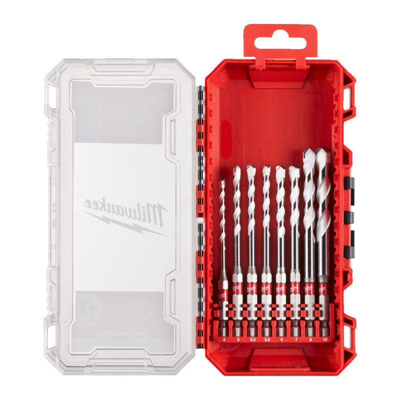 Milwaukee 4932493872 8pc Multi Material Drill Bit Set