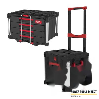 Milwaukee 4932498651 Packout Rolling Drawer & 4932493189 PACKOUT 4 Drawer Tool Box