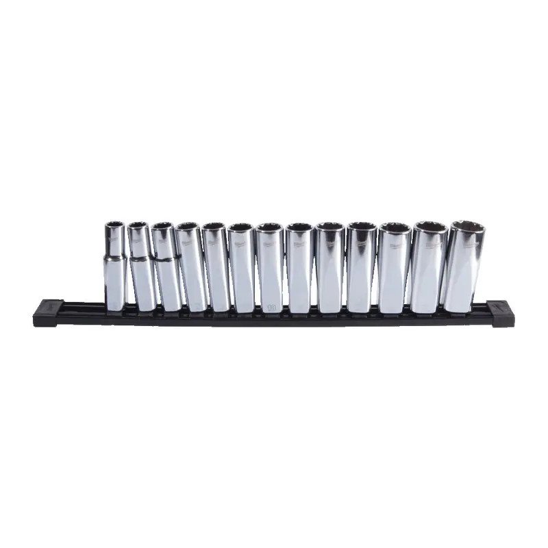 Milwaukee 4932498798 13pc 1/2″ Drive Deep 12-Point Socket Set – Metric