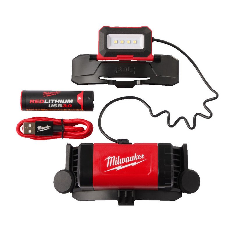 Milwaukee L4BOLTHL-301 Bolt Headlamp 600 Lumens USB Rechargeable