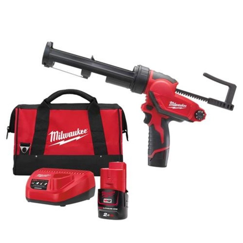 Milwaukee M12 PCG/310C-201B 12v 2.0Ah Li-Ion 310ml Caulking Gun